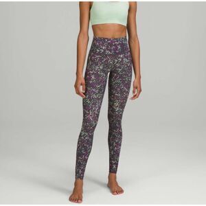Women Lululemon Wunder Under High-Rise Tight 28" in Fleur Motion Multi Size 4